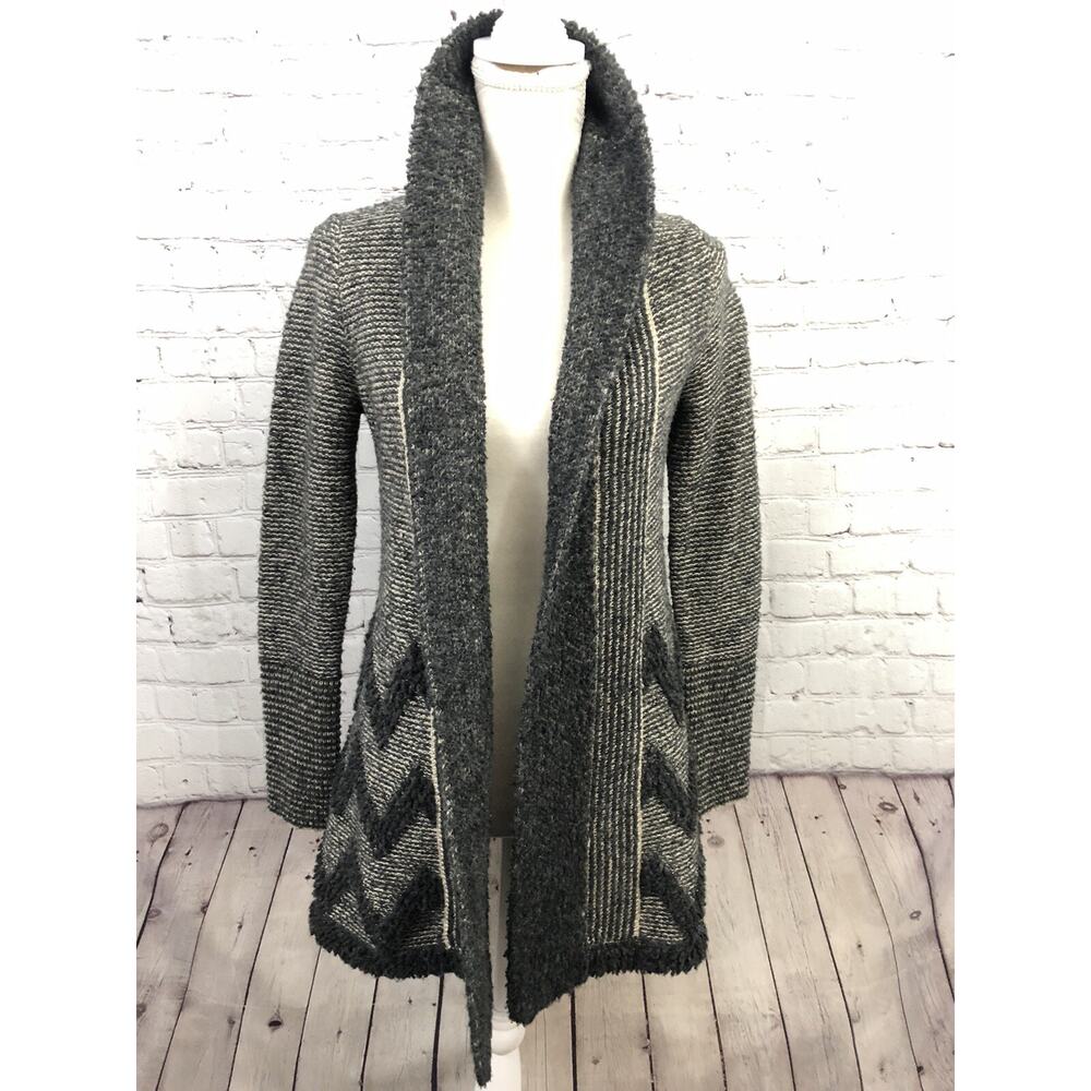$128 Anthropologie ANGEL OF THE NORTH Equinox Cardigan Sweater Wool Blend Sz XS - Picture 2 of 10